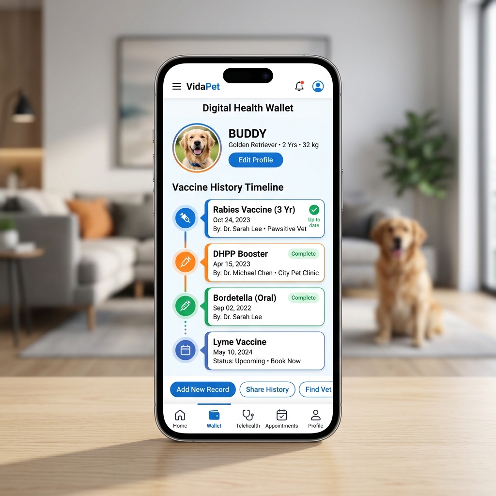 VidaPet Mobile App Interface